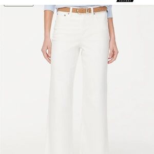 J. Crew White Flare & Wide Leg Jeans